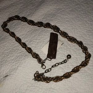 Gold chain belt size small NWT
